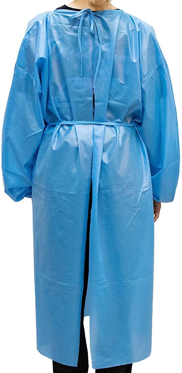 10 Pack Washable, Waterproof Isolation Gown - Reusable Up to 10 Washes | Universal Size | - Image 3
