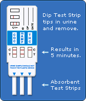 Marijuana and Methamphetamine Drug Screen Test Card