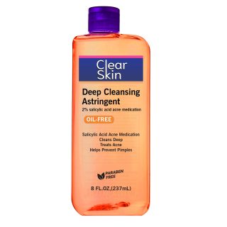 AcLEAR sKIN 2% salicylic acid ASTRINGENT COMAPRED TO Clean & Clear Astringent