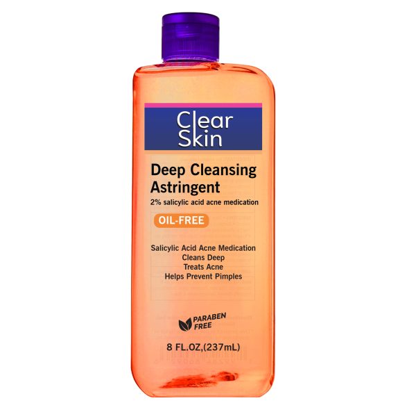 AcLEAR sKIN 2% salicylic acid ASTRINGENT COMAPRED TO Clean & Clear Astringent